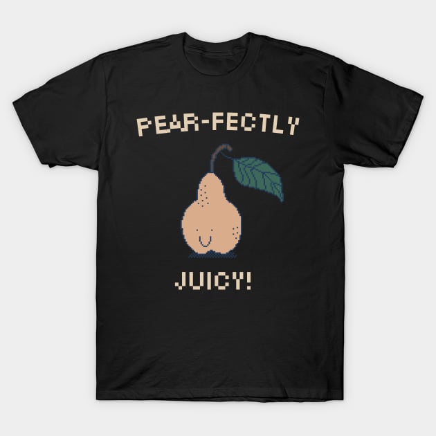 Pear-fectly Juicy! 8-Bit Pixel Art Pear T-Shirt by pxlboy